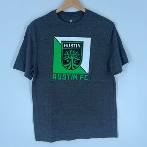 Austin FC Men's Medium‎ Gray Short Sleeve T-Shirt MLS Soccer Verde Fanatics